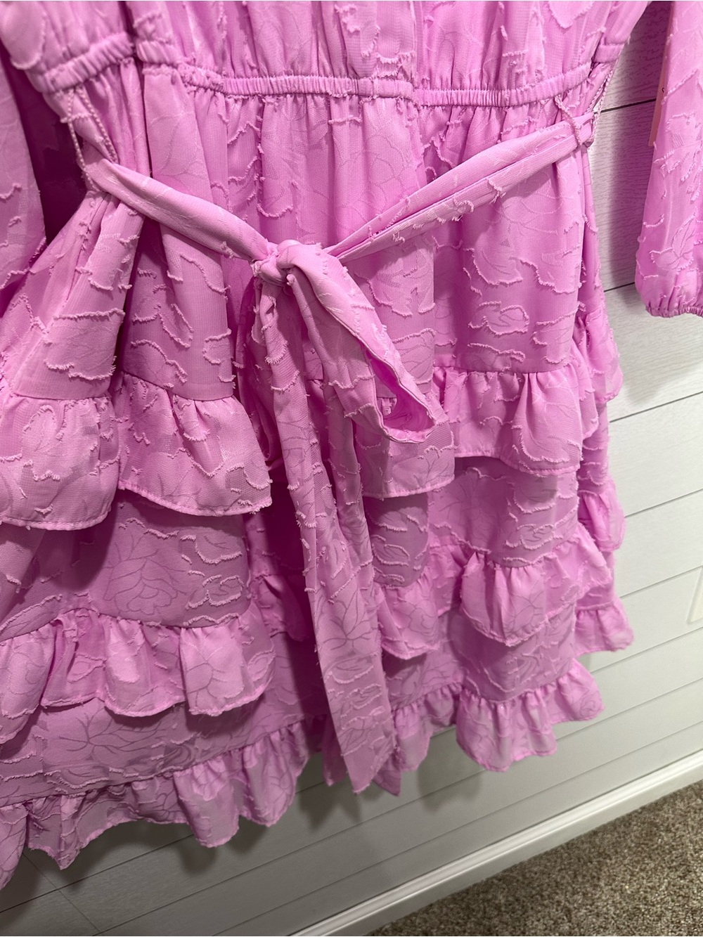 NWT Eliza J Pink Tiered Dress Size 16W - Picture 10 of 12